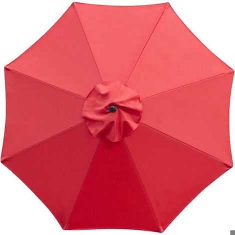 Housse de rechange pour parasol, 8 baleines, 3 m,rouge (1/4)