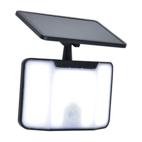 Projecteur LED solaire extérieur 6 W avec détecteur de mouvement LUTEC KOMBO noir (1/3)