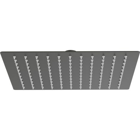 Soffione quadrato 25 x 25 cm gungrey - serie Giove (1/2)