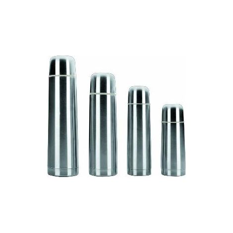 FPLUS termo inox liquido 1l. , Doble cuerpo acero inox
con pulsador automático abrir cerrar
Para frio y calor 12 horas.
Libre de amianto.