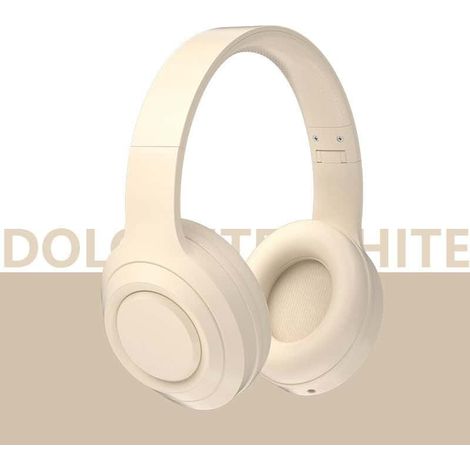 Casque Bluetooth sans fil, casque audio à réduction de bruit active supra-auriculaire, microphone intégré, son stéréo, léger, pliable, 40 heures d'autonomie (1/5)