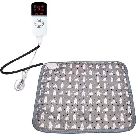 Elektrisch beheizbare Haustiermatte für den Winter, Katzenmatte mit einstellbarer Temperatur, strapazierfähiges, bissfestes Hundebett für den Innenbereich (1/4)