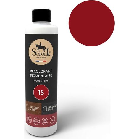 Peinture Cuir/Simili-Cuir (250ml, 15-BORDEAUX) - SOFOLK - Entretien pour Siège et Volant de Voiture, Canapé, Chaussure (1/5)