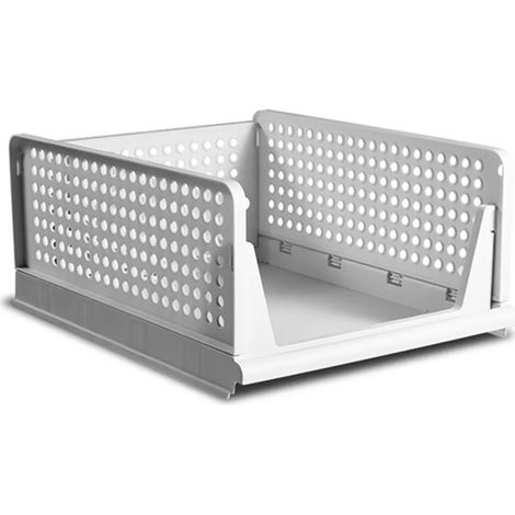 Schrank-Organizer, stapelbare Aufbewahrungsbox, Schrank-Organizer, Badezimmer-Aufbewahrungskorb, stapelbar für Küche, Schlafzimmer (3er-Set)