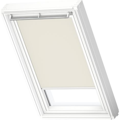 VELUX store occultant (DKL) original, cadre blanc, pour fenêtre de toit VELUX S08 Beige Clair