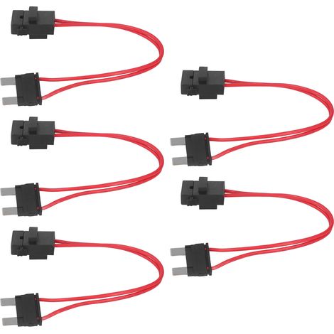 5-teiliges Kfz-Sicherungshalter-Verbinder-Set, Mini-Hochleistungs-Kabelverlängerung für Fahrzeuge, ATM 20A 16AWG mit 5 Sicherungen, ACL L 29,2 mm (1/5)