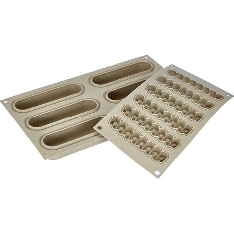 Stampo in silicone POP per eclair monoporzione, set Silikomart, 2 pezzi. (1/5)