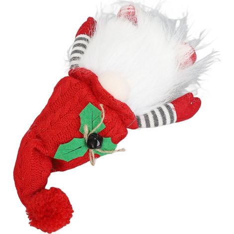 Poupée Nain de Noël Lumineuse - Décoration Fait Main pour Intérieur et Extérieur (1/5)