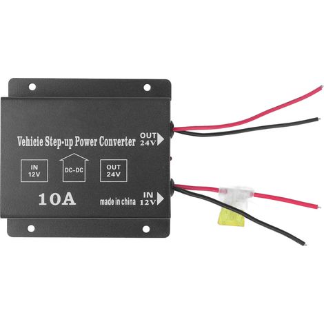 Convertisseur élévateur de tension CC 12 V vers 24 V, puissance 10 A, pour modification de caisson de basses de véhicule (1/5)