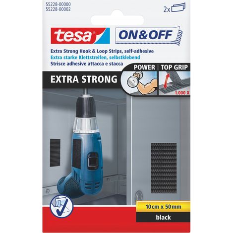 TESA® ON & OFF 55228-00000-02 BANDELETTES EXTRA FORTES 2 PIÈCES