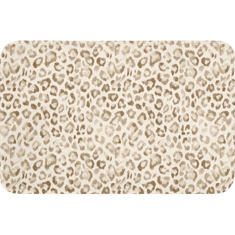 TAPPETINO DA BAGNO Leopardo - Classico - Beige 60x40 cm