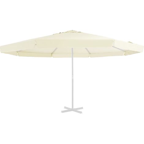 Maison Exclusive - Ersatzbezug für Sonnenschirm Sandfarben 515 cm