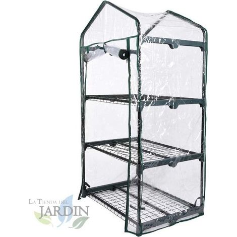 Terrassengewächshaus 128 x 69 x 49 cm, 3 Böden (1/3)