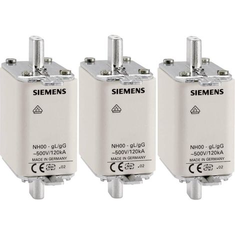 Siemens Inserto de Fusible NH 40 A 500 V Tamaño 000