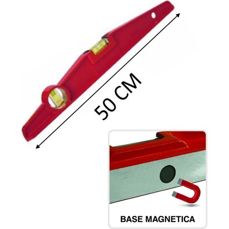 LIVELLA METRICA MAGNETICA ANTICHOC BRAVO CM.50