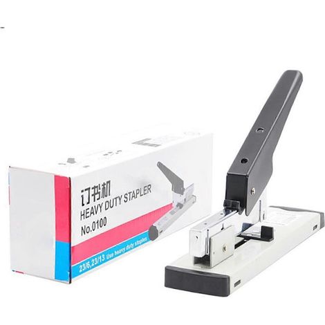 Hochleistungs-Heftgerät aus Aluminiumlegierung, 100 Blatt, hohe Kapazität, arbeitssparendes Tischheftgerät fürs Büro (1/4)