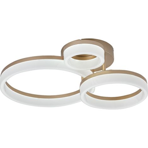 Plafoniera LED moderna oro anelli CCT 24W Rabalux Amilia (1/5)