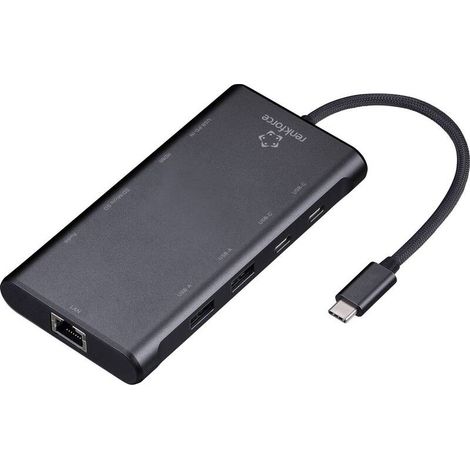 [NEUWERTIG] B-Ware Renkforce Dockingstation Adapter USB-C Multiport Audio Video RF-USBHA-500 (1/2)