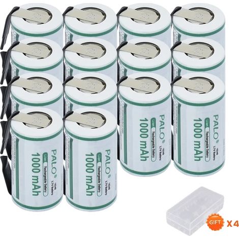 Batterie Lithium-Ion, Rechargeable, Compatible avec les Appareils Photo, 14PCS 18350 (1/2)