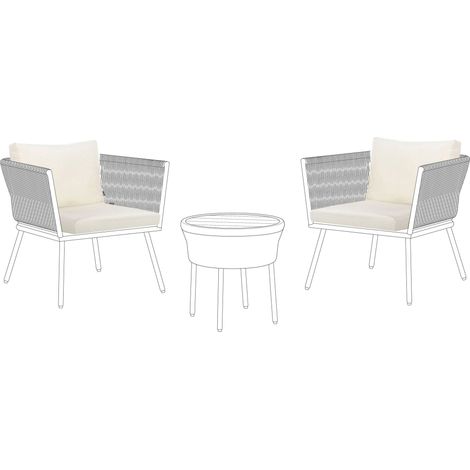Outdoor Kissenbezug Set GARGANO Hellbeige (1/5)