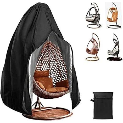 Pour Couverture de Chaise Suspendue, Housse de Fauteuil Suspendu, Imperméable Housse de Protection pour œufs Chaise pour Mobilier Balancelles de Jardin, 190X115cm (1/5)