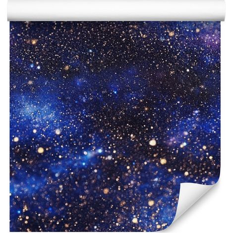 Papier peint aquarelle galaxie bleu marine pour salon et chambre 50x1000 (1/5)
