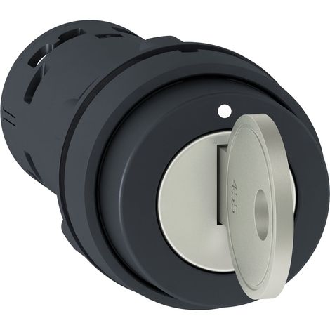 selettore a chiave Ø 22 - serr - 2 pos - 1 no - Ronis 455 estrazione a sinistra - XB7NG21