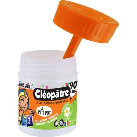 Kleopatra Kleiner Kleber Topf mit integriertem Spatel – 152001 – 35g – Cleopatre
