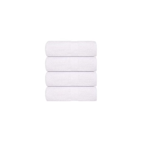 Gästeservietten, 4er-Set, weiß, 30 x 50 cm, 360 g/m² - Crezuo