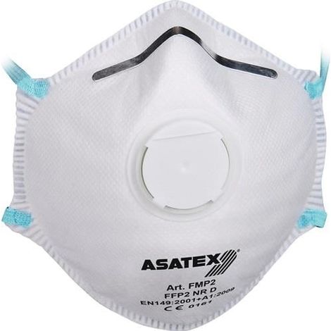 ASATEX Maschera protettiva FFP 2/V NR D con valvola di espirazione - FMP2 (1/2)