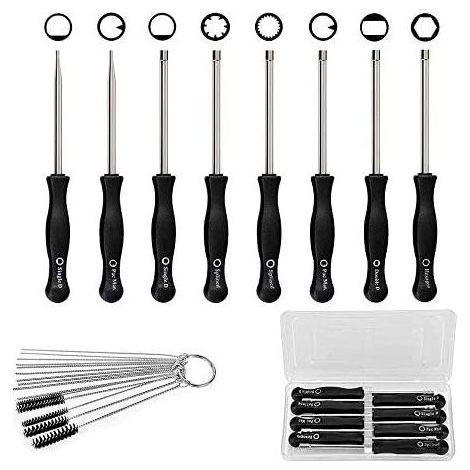 8 Pcs Tournevis de Réglage de Carburateur Tournevis pour Carburateur Nettoyage Moteur Réparation Convient à La Plupart des Moteurs de 2 Cycles (1/4)