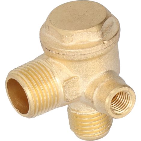 323 Rückschlagventil, 3-Wege, Messing, Gewindeanschluss, Zubehör für Luftkompressoren, 7 mm, 16 mm, 14 mm (1/5)