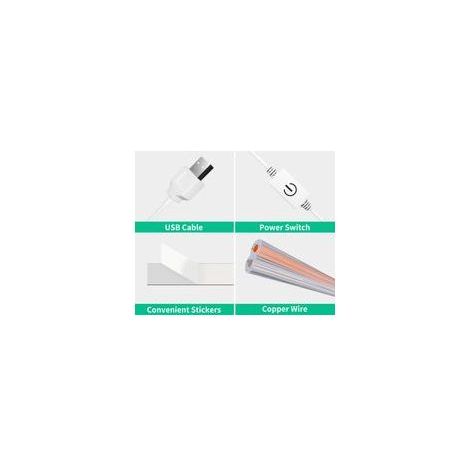 Miroir de maquillage LED tactile avec 42 lumières, câble USB inclus, design moderne pour salle de bain et coiffure (1/5)