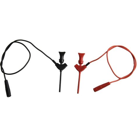 Lot de pinces à crochet pour mini IC avec prises de courant de 2 mm, multimètre en nylon ignifuge, 30 V 3 A pour sondes de test rouge et noir (1/5)
