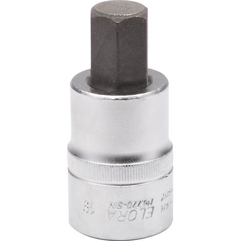 Draper 19mm Hexagon Key Socket for 3/4-Inch Square Drive, 15554 - Heavy-Duty Hexagon Screwdriver Socket Set (1/5)