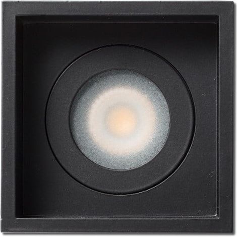 ACRE Empotrable de techo negro cuadrado IP44