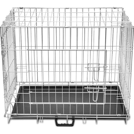 Cage métallique et pliable pour chiens M (1/5)