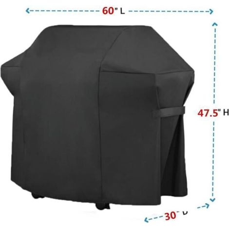 Grillabdeckung aus 420D Oxford-Gewebe, UV-beständig, wasserdicht und wasserabweisend, 147 x 61 x 122 cm (1/3)