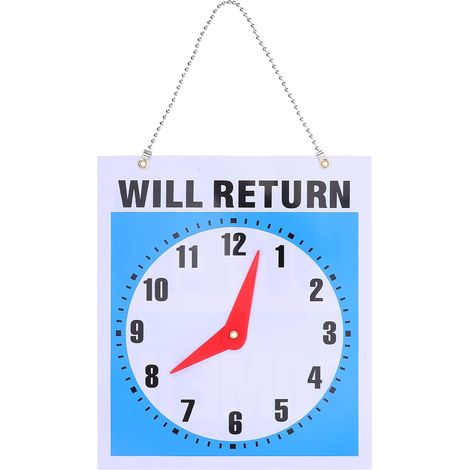 Pvc Double Face Panneau de Bienvenue avec Horloge (1/5)