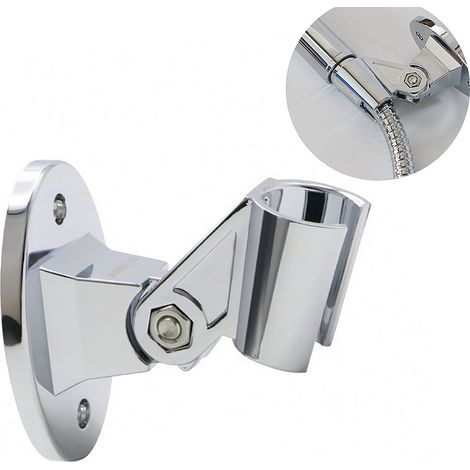 Duschkopfhalterung, Wandhalterung für Duschsprinkler, verstellbare Handbrausekopfhalterung, Sprinkler, feste Basis (1/2)