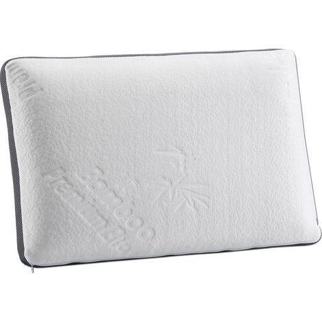 Oreiller en bambou à mémoire de forme Herzberg HG3D6040-WHT (1/5)