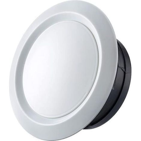 Round White Plastic Ventilation Grille, Exhaust Air Grille, Wall and Ceiling Mounted, White Plastic, Round, 75mm Diameter, Air Supply, Air Exhaust Grille (1/5)