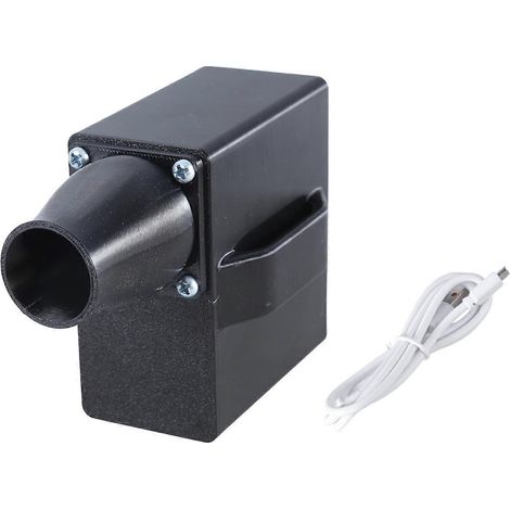Ventilateur centrifuge à vitesse variable avec port USB-C 16 000 tr/min idéal pour allumer un barbecue au charbon de bois. Embout rond. (1/5)