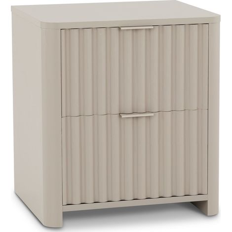 Table de chevet ELLA gris clair (1/5)