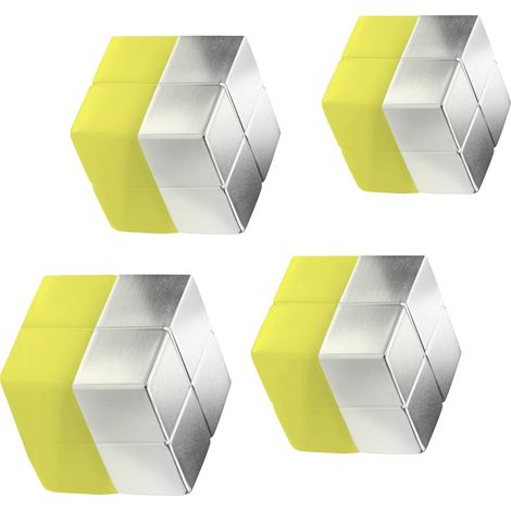 Sigel Neodym Magnet C10 "Extra-Strong" (B x H x T) 20 x 10 x 20 mm Würfel Silber 4 St. BA705 (1/5)