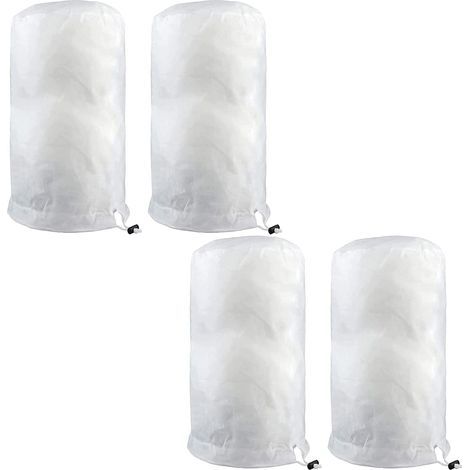 Voile d'hivernage,Lot de 4 housses de protection contre le gel pour plantes avec fermeture éclair 140 x 200 cm - Couverture chaude pour protéger les arbres fruitiers et les plantes Voile d'hivernage (1/5)