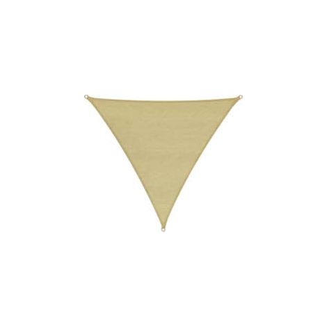Voile d'Ombrage Triangulaire Beige en HDPE - 5x5x5 m