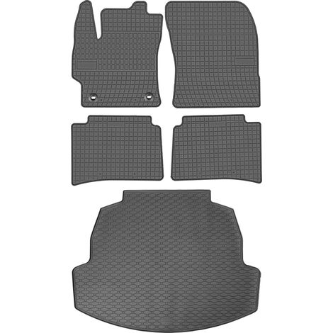 Toyota Corolla XII (E210) Sedán desde 03/2019 SET - Alfombrillas de goma para coche + alfombrilla para maletero
