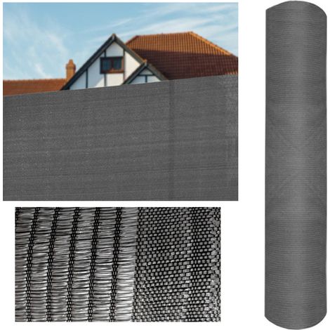 Malla Ocultación 2X50M 100% Poliamida Alta Densidad 80% Ocultación Malla Sombreo Gris (1/5)