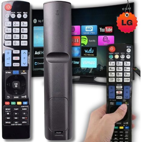 Telecomando universale per TV compatibile, ricambio per LG AKB73615303 smart (1/5)